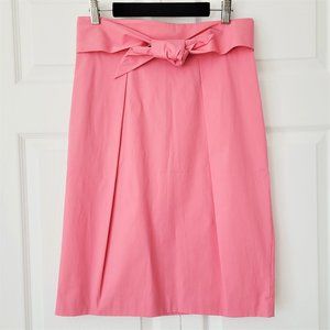 NWT Brooks Brothers Pink Tie Waist Skirt Size 4